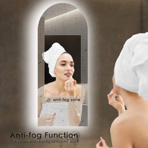 Badkamerspiegel Casablanca 45x100 anti-condens functie