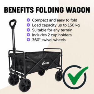 Bolderkar Venec - benefits folding wagon - voordelen