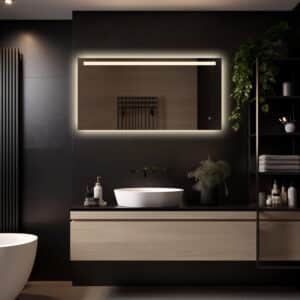 Badkamerspiegel Ambi LED 120 x 60, Productafbeelding