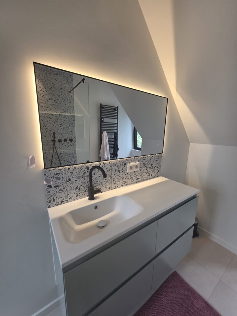 Badkamerspiegel Sorento 120 klant impressie 2