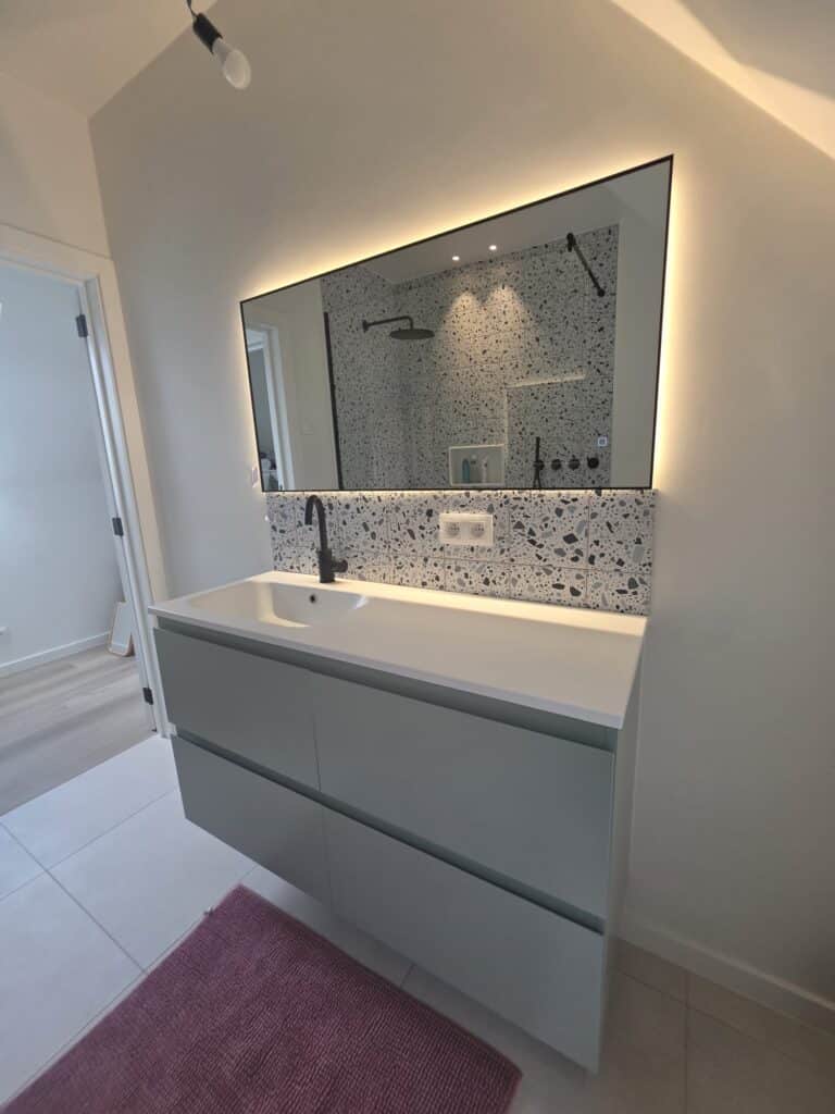 Badkamerspiegel Sorento 120 klant impressie