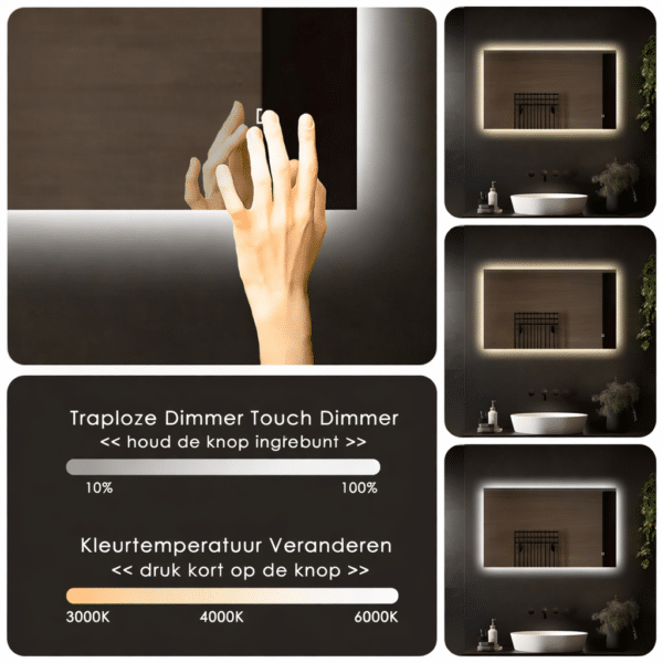 _Badkamerspiegel_Livorno_dimbaar_kleurentemperatuur_instelbaar_3000k_4000k_6000_dimbaar_kleurentemperatuur_instelbaar_3000k_4000k_6000k