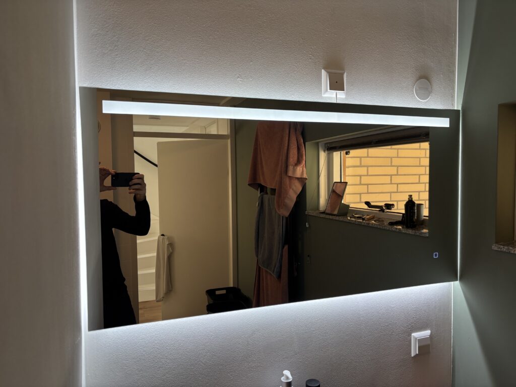 Badkamerspiegel ambi 120 sfeer