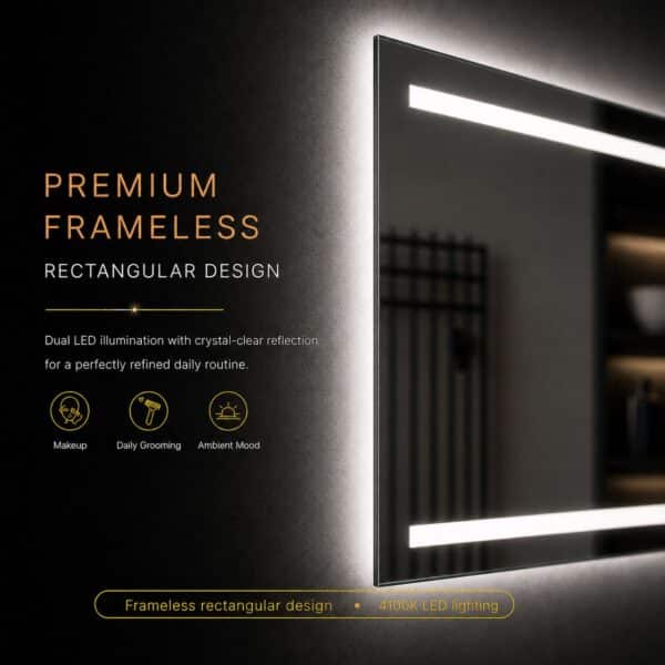 Badkamerspiegel Felix premium glaswerk