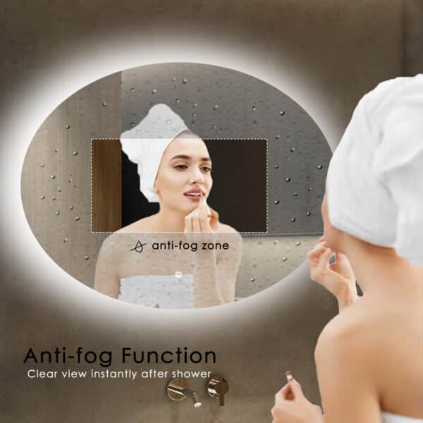 Badkamerspiegel Rondo, Anti-fog