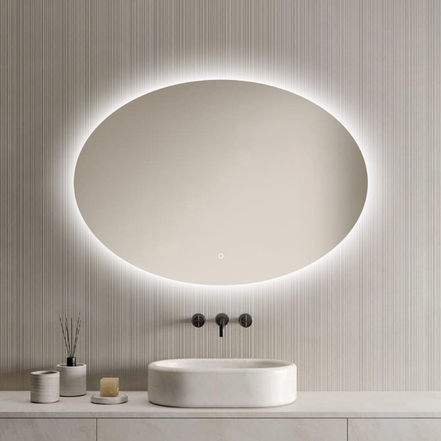 Badkamerspiegel Rondo 100x70cm product afbeelding