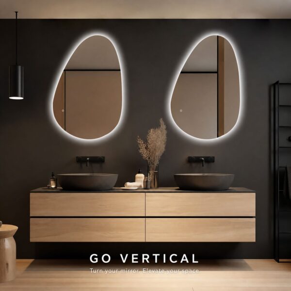 Badkamerspiegel Venus 90x60 verticaal hangen