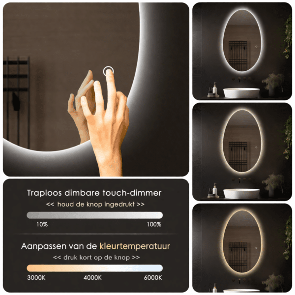 Badkamerspiegel_Badkamerspiegel_Rondo_dimbaar_kleurentemperatuur_instelbaar_3000k_4000k_6000_dimbaar_kleurentemperatuur_instelbaar_3000k_4000k_6000k