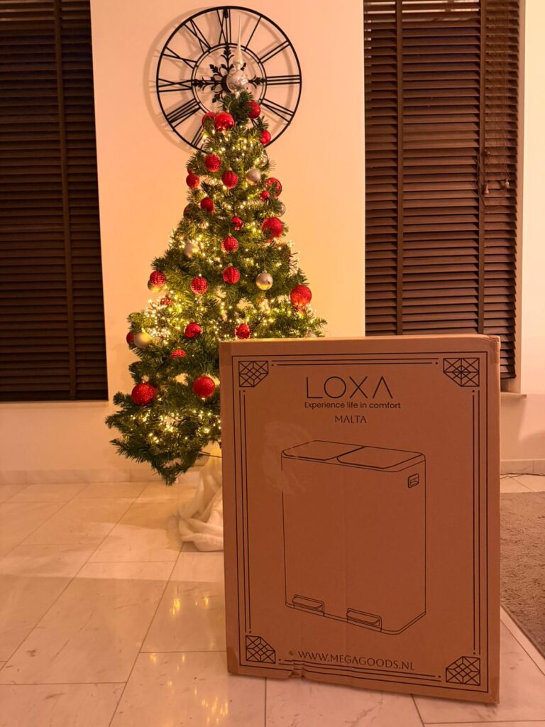 Prullenbak Malta kerst vibes