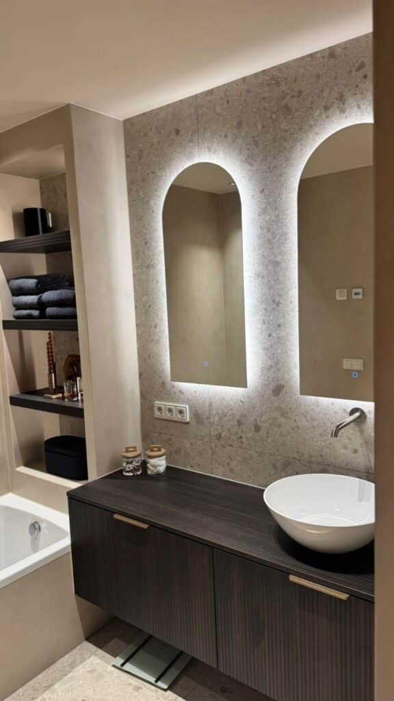 Badkamerspiegel casablanca klant sfeer 2