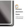Passpiegel Ilumina zwart, frame