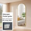 Passpiegel Luxora goud , ophangen