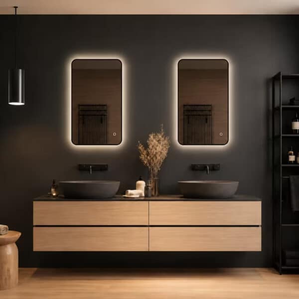 Badkamerspiegel-Valencia-100×60-met-zwarte-lijst
