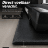 Beschermmat 220x80 cm van Venec – Geluiddempende Fitnessmat voor Loopband & Fitnessapparatuur dikte