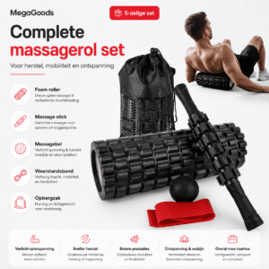 yoga foamroller set product afbeelding set