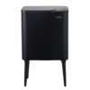 Prullenbak Venice Slim 36L Zwart – 1×33L + 1 x 3L met Geurfilter functies - smalle prullenbak 36 liter - detail