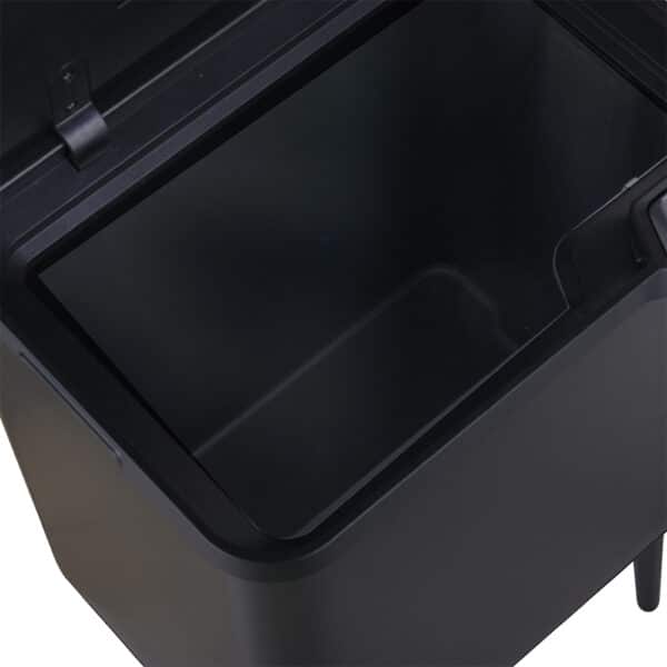 Prullenbak Venice Slim 36L Zwart – 1×33L + 1 x 3L met Geurfilter functies - smalle prullenbak 36 liter - detail (8)