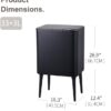 Prullenbak Venice Slim maatvoering
