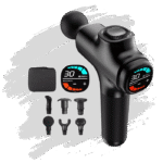 Venec Massage Gun – Professioneel Massagepistool met 30 Snelheden, LCD Display en 6 Opzetstukken