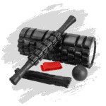 Yoga Foamroller Set 6-in-1 van Venec – Massage Roller Set met Elastische Band & Massagebal