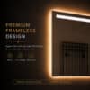 Badkamerspiegel Ambi LED frameless_randloos