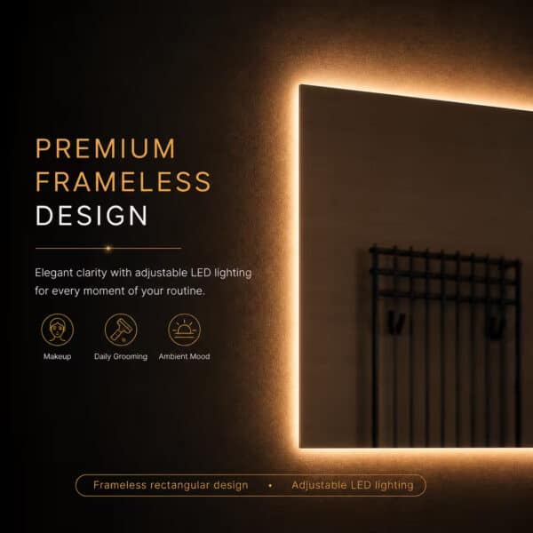 Badkamerspiegel Livorno frameless
