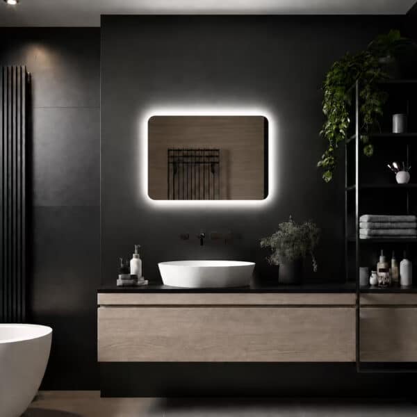 LOXA Malaga badkamerspiegel 80x60 cm met instelbare lichtkleuren