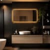 Badkamerspiegel Marbella 120x60, met gouden lijst kleuren (2)