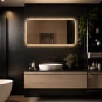 Badkamerspiegel Marbella 120x60, met gouden lijst
