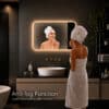 Badkamerspiegel Marbella 80×60 , met gouden lijst details (3)