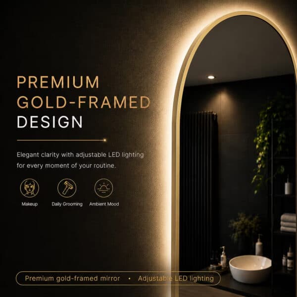 Badkamerspiegel Medina 100×45, met gouden lijst, details (2)_converted