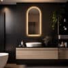 Badkamerspiegel Medina 100×45, met gouden lijst, details (3)_converted