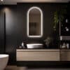 Badkamerspiegel Medina 100×45, met gouden lijst, details (4)_converted