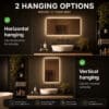 Badkamerspiegel Sorento 2 way hanging