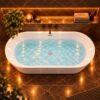 ALONI Rondo Vrijstaand Bad 180×80 cm – Glanzend Wit Incl. Afvoer & Clickwaste detail (6)